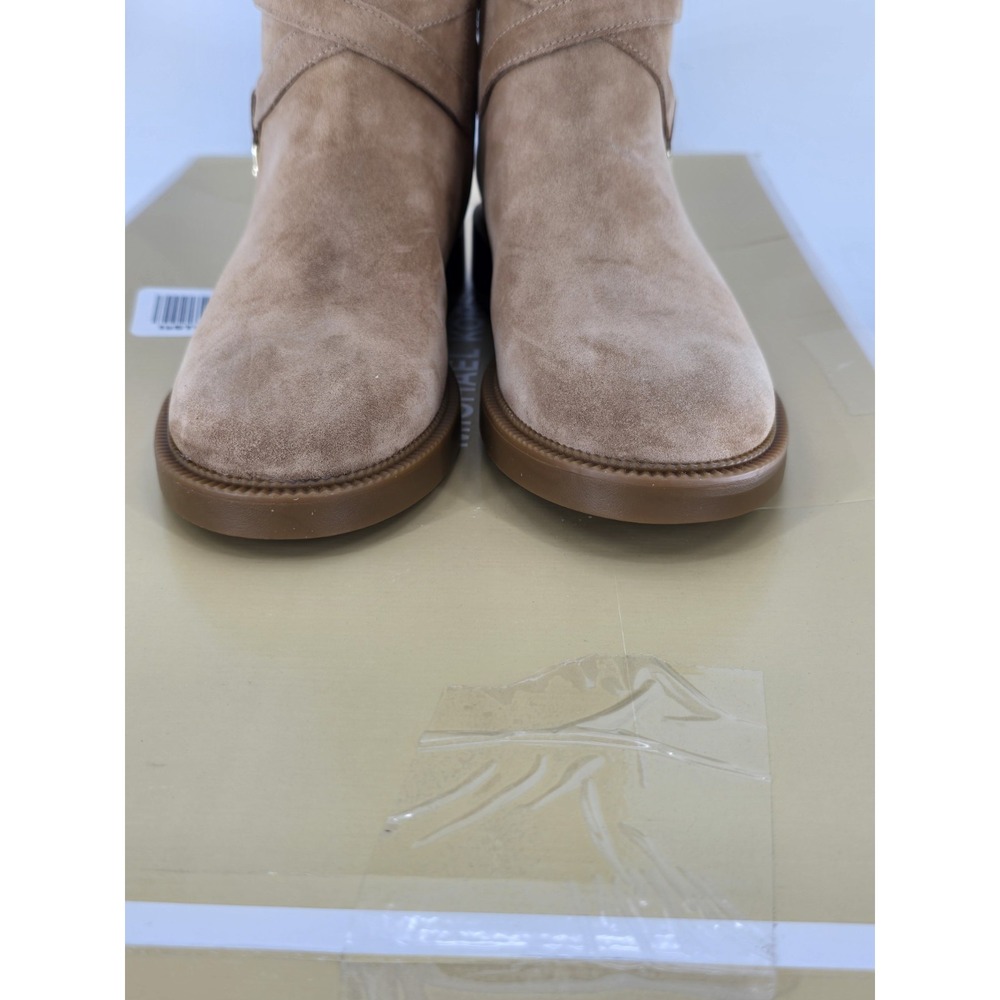 Michael Kors Women's Abigail Boot-Wide Shaft Equestrian - Tan Suede Sz:‎ 8.5 WS - Picture 5 of 14